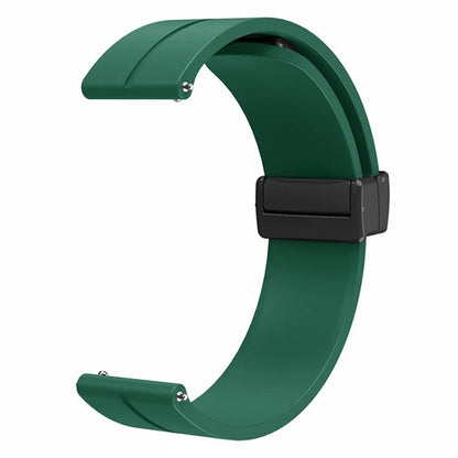 For Huami Amazfit GTR Mini / GTS 4 / 3 / 2 / Bip 3 Watch Band Magnetic Folding Buckle 20mm Silicone Strap