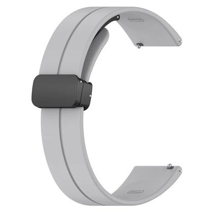 For Huami Amazfit GTR Mini / GTS 4 / 3 / 2 / Bip 3 Watch Band Magnetic Folding Buckle 20mm Silicone Strap