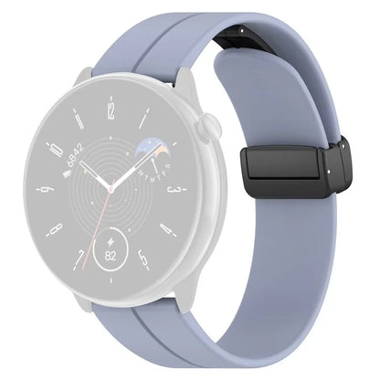 For Huami Amazfit GTR Mini / GTS 4 / 3 / 2 / Bip 3 Watch Band Magnetic Folding Buckle 20mm Silicone Strap