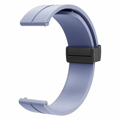 For Huami Amazfit GTR Mini / GTS 4 / 3 / 2 / Bip 3 Watch Band Magnetic Folding Buckle 20mm Silicone Strap