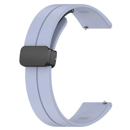 For Huami Amazfit GTR Mini / GTS 4 / 3 / 2 / Bip 3 Watch Band Magnetic Folding Buckle 20mm Silicone Strap