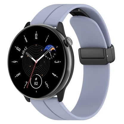 For Huami Amazfit GTR Mini / GTS 4 / 3 / 2 / Bip 3 Watch Band Magnetic Folding Buckle 20mm Silicone Strap