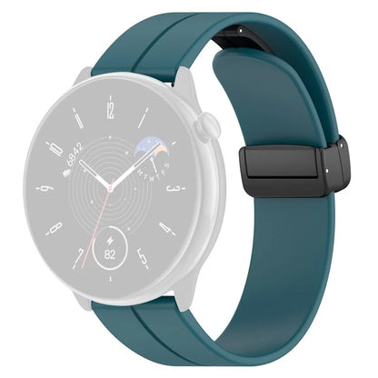For Huami Amazfit GTR Mini / GTS 4 / 3 / 2 / Bip 3 Watch Band Magnetic Folding Buckle 20mm Silicone Strap