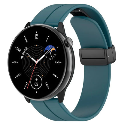 For Huami Amazfit GTR Mini / GTS 4 / 3 / 2 / Bip 3 Watch Band Magnetic Folding Buckle 20mm Silicone Strap