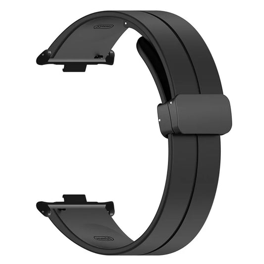 For Xiaomi Smart Band 8 Pro Silicone Watch Strap Wristband with Magnetic Folding Buckle