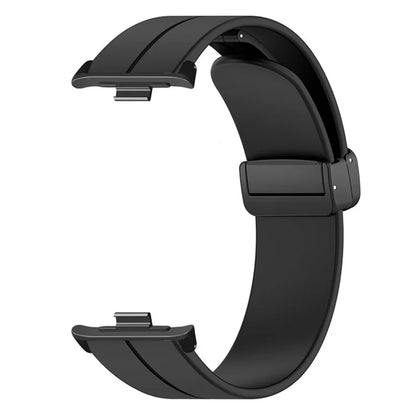 For Xiaomi Smart Band 8 Pro Silicone Watch Strap Wristband with Magnetic Folding Buckle