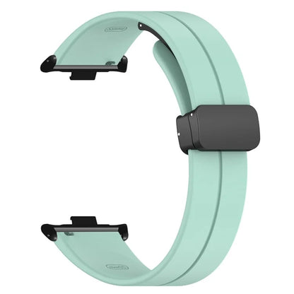 For Xiaomi Smart Band 8 Pro Silicone Watch Strap Wristband with Magnetic Folding Buckle