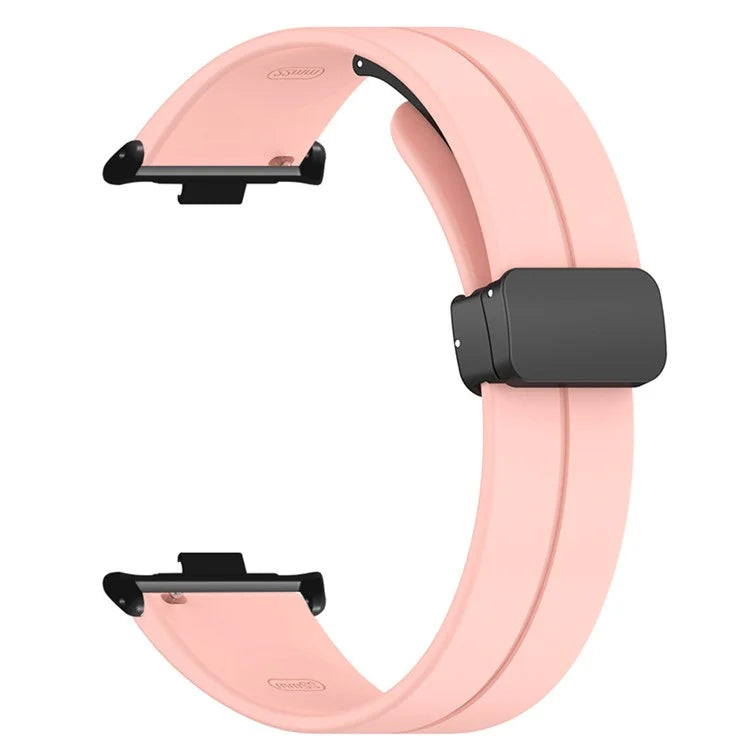 For Xiaomi Smart Band 8 Pro Silicone Watch Strap Wristband with Magnetic Folding Buckle