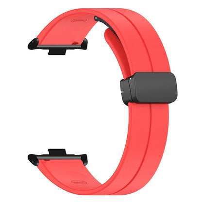 For Xiaomi Smart Band 8 Pro Silicone Watch Strap Wristband with Magnetic Folding Buckle