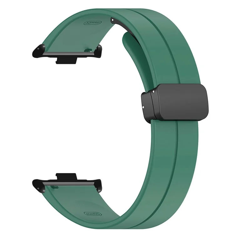 For Xiaomi Smart Band 8 Pro Silicone Watch Strap Wristband with Magnetic Folding Buckle