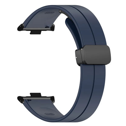 For Xiaomi Smart Band 8 Pro Silicone Watch Strap Wristband with Magnetic Folding Buckle