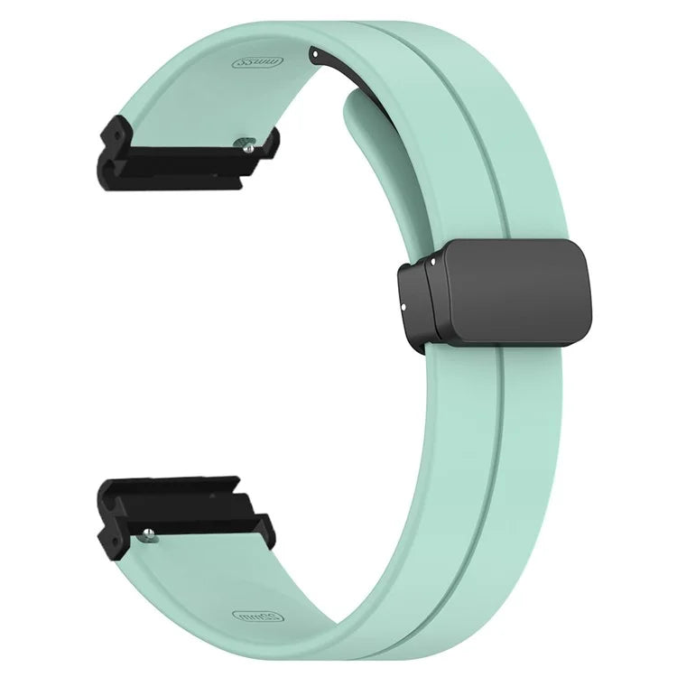 For Garmin Fenix 7 / 6 / 5 / Huami Amazfit Falcon Silicone Watch Band Magnetic Buckle Strap with 22mm PC Connector