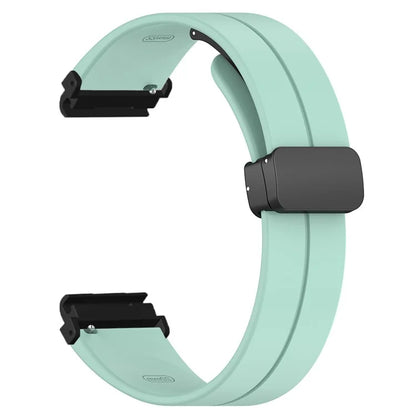 For Garmin Fenix 7 / 6 / 5 / Huami Amazfit Falcon Silicone Watch Band Magnetic Buckle Strap with 22mm PC Connector