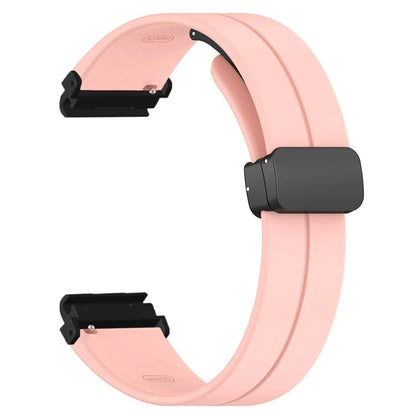 For Garmin Fenix 7 / 6 / 5 / Huami Amazfit Falcon Silicone Watch Band Magnetic Buckle Strap with 22mm PC Connector