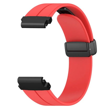 For Garmin Fenix 7 / 6 / 5 / Huami Amazfit Falcon Silicone Watch Band Magnetic Buckle Strap with 22mm PC Connector
