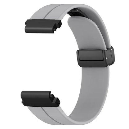 For Garmin Fenix 7 / 6 / 5 / Huami Amazfit Falcon Silicone Watch Band Magnetic Buckle Strap with 22mm PC Connector