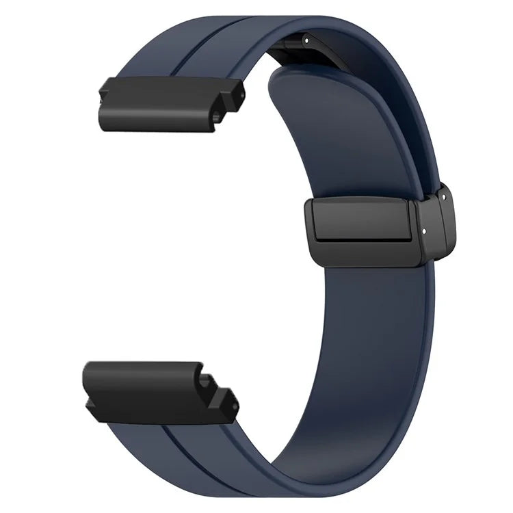 For Garmin Fenix 7 / 6 / 5 / Huami Amazfit Falcon Silicone Watch Band Magnetic Buckle Strap with 22mm PC Connector