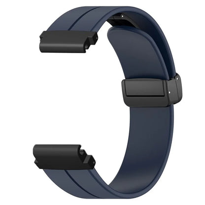 For Garmin Fenix 7 / 6 / 5 / Huami Amazfit Falcon Silicone Watch Band Magnetic Buckle Strap with 22mm PC Connector