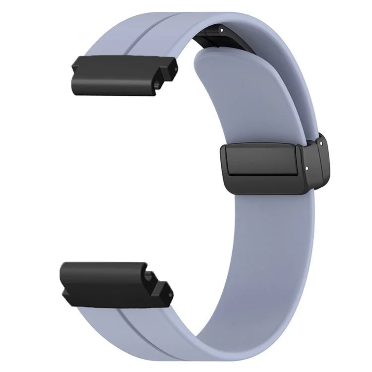 For Garmin Fenix 7 / 6 / 5 / Huami Amazfit Falcon Silicone Watch Band Magnetic Buckle Strap with 22mm PC Connector