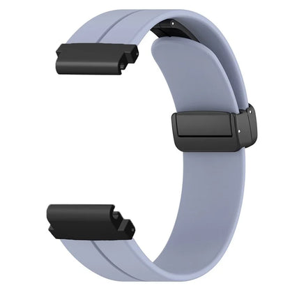 For Garmin Fenix 7 / 6 / 5 / Huami Amazfit Falcon Silicone Watch Band Magnetic Buckle Strap with 22mm PC Connector