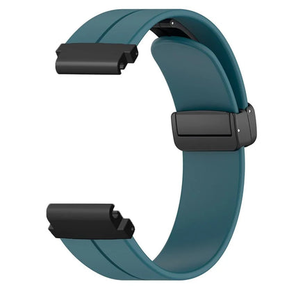 For Garmin Fenix 7 / 6 / 5 / Huami Amazfit Falcon Silicone Watch Band Magnetic Buckle Strap with 22mm PC Connector