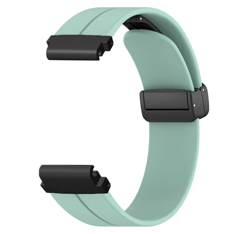 For Garmin Fenix 7S / 7S Solar / 6S / 5S Watch Strap Magnetic Buckle Silicone Band with 20mm PC Connector