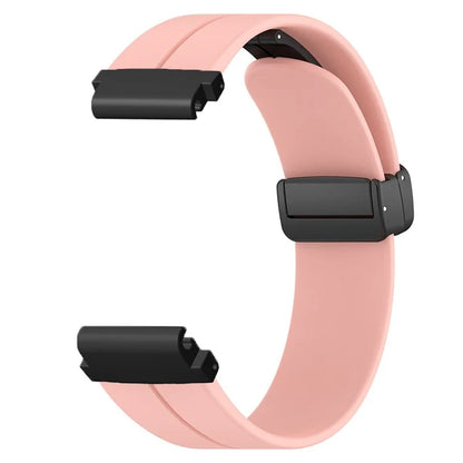 For Garmin Fenix 7S / 7S Solar / 6S / 5S Watch Strap Magnetic Buckle Silicone Band with 20mm PC Connector