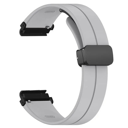 For Garmin Fenix 7S / 7S Solar / 6S / 5S Watch Strap Magnetic Buckle Silicone Band with 20mm PC Connector