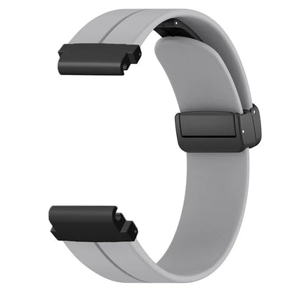 For Garmin Fenix 7S / 7S Solar / 6S / 5S Watch Strap Magnetic Buckle Silicone Band with 20mm PC Connector