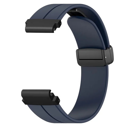 For Garmin Fenix 7S / 7S Solar / 6S / 5S Watch Strap Magnetic Buckle Silicone Band with 20mm PC Connector