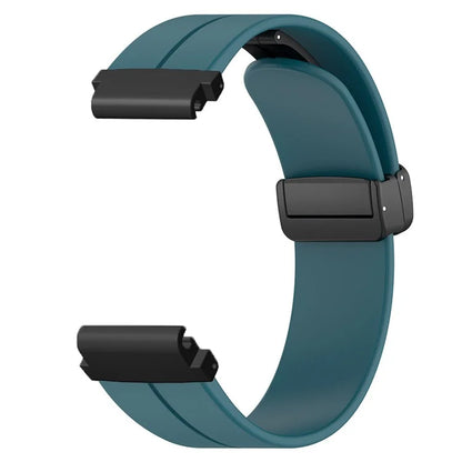 For Garmin Fenix 7S / 7S Solar / 6S / 5S Watch Strap Magnetic Buckle Silicone Band with 20mm PC Connector