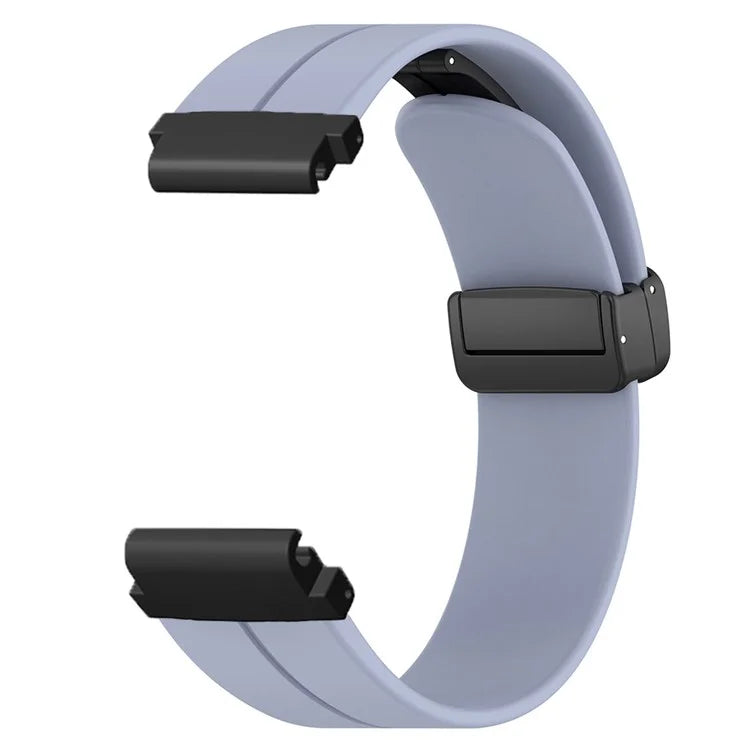For Garmin Fenix 7S / 7S Solar / 6S / 5S Watch Strap Magnetic Buckle Silicone Band with 20mm PC Connector