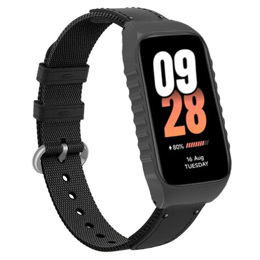 For Xiaomi Smart Band 8 Active / Redmi Smart Band 2 Strap Nylon Canvas Woven Watch Bands