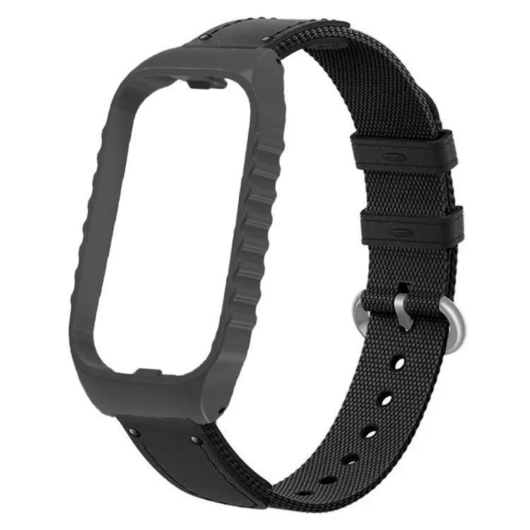 For Xiaomi Smart Band 8 Active / Redmi Smart Band 2 Strap Nylon Canvas Woven Watch Bands