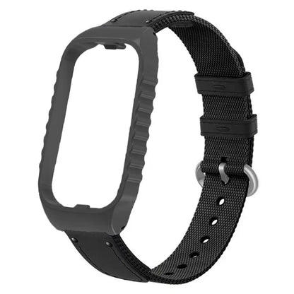 For Xiaomi Smart Band 8 Active / Redmi Smart Band 2 Strap Nylon Canvas Woven Watch Bands