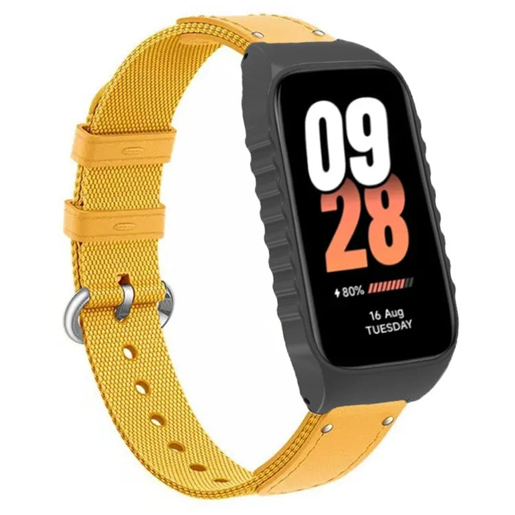 For Xiaomi Smart Band 8 Active / Redmi Smart Band 2 Strap Nylon Canvas Woven Watch Bands