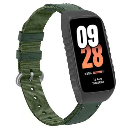 For Xiaomi Smart Band 8 Active / Redmi Smart Band 2 Strap Nylon Canvas Woven Watch Bands