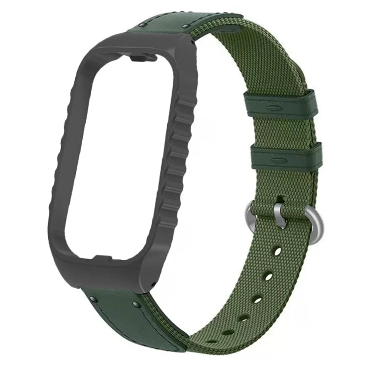 For Xiaomi Smart Band 8 Active / Redmi Smart Band 2 Strap Nylon Canvas Woven Watch Bands