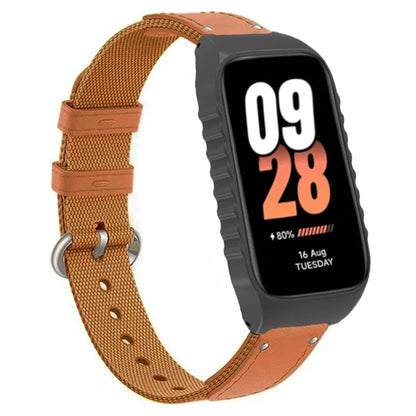 For Xiaomi Smart Band 8 Active / Redmi Smart Band 2 Strap Nylon Canvas Woven Watch Bands
