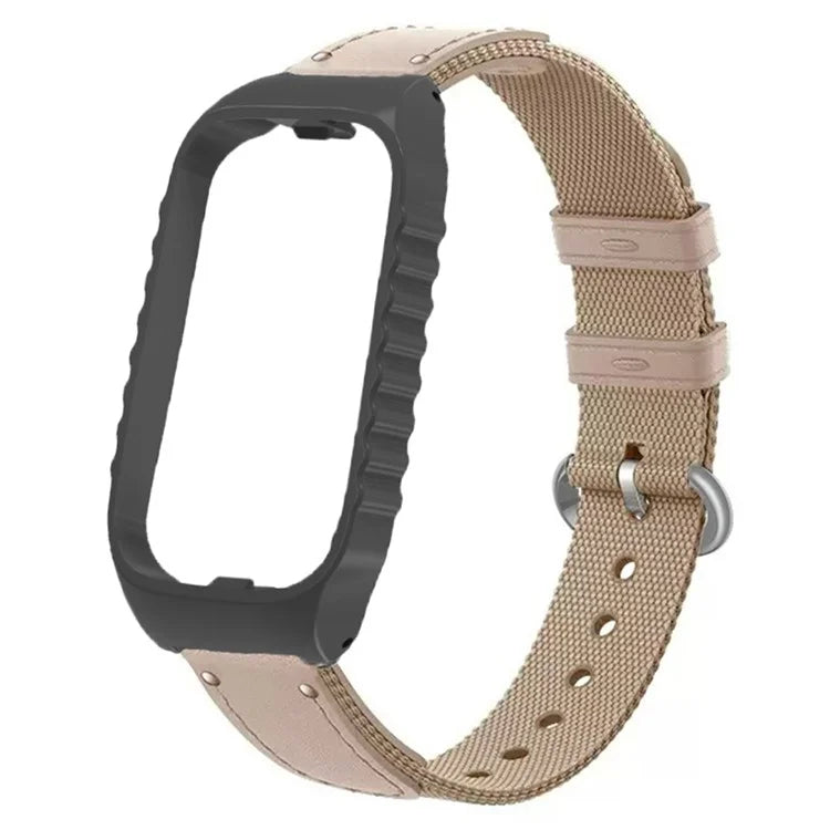 For Xiaomi Smart Band 8 Active / Redmi Smart Band 2 Strap Nylon Canvas Woven Watch Bands