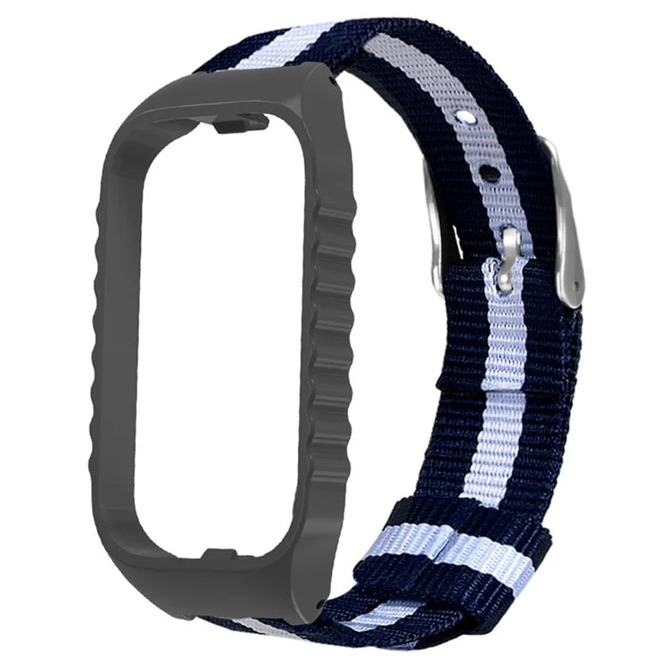 For Xiaomi Smart Band 8 Active / Redmi Smart Band 2 Watch Strap Nylon Wrist Band with Case