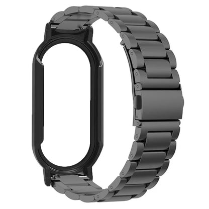 For Xiaomi Smart Band 8 / Band 8 NFC Watch Strap with PC Case+Tempered Glass Screen Protector