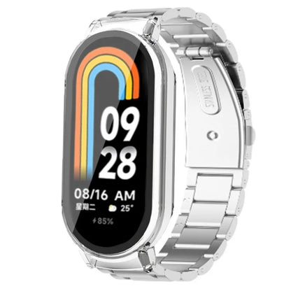 For Xiaomi Smart Band 8 / Band 8 NFC Watch Strap with PC Case+Tempered Glass Screen Protector
