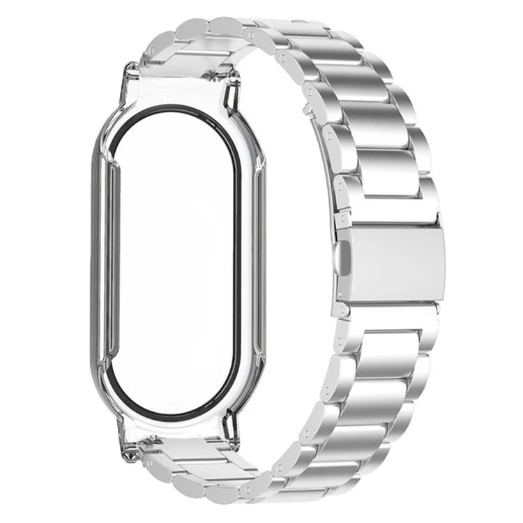 For Xiaomi Smart Band 8 / Band 8 NFC Watch Strap with PC Case+Tempered Glass Screen Protector