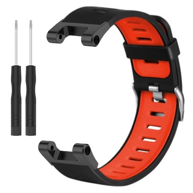 For Huami Amazfit T-Rex / T-Rex Pro Silicone Watch Bands Dual Color Replacement Straps