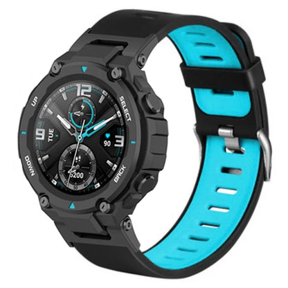 For Huami Amazfit T-Rex / T-Rex Pro Silicone Watch Bands Dual Color Replacement Straps