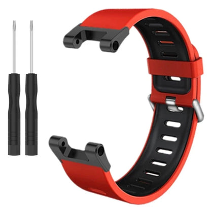For Huami Amazfit T-Rex / T-Rex Pro Silicone Watch Bands Dual Color Replacement Straps