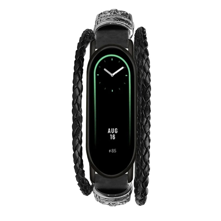 For Xiaomi Smart Band 8 / Band 8 NFC Watch Bands Retro DIY Bracelet with Connector
