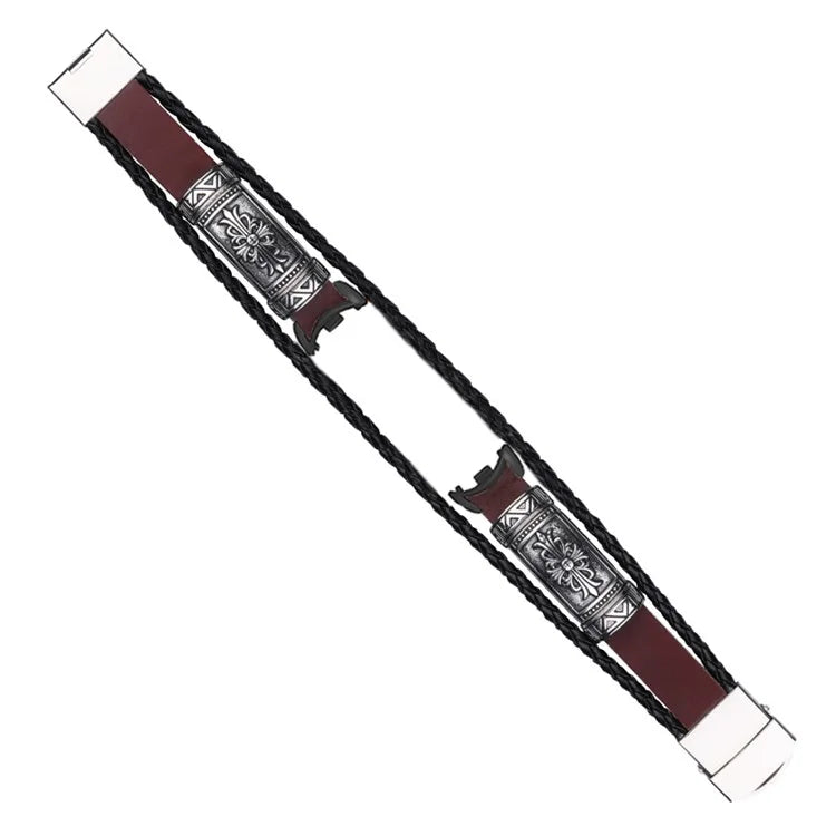 For Xiaomi Smart Band 8 / Band 8 NFC Watch Bands Retro DIY Bracelet with Connector