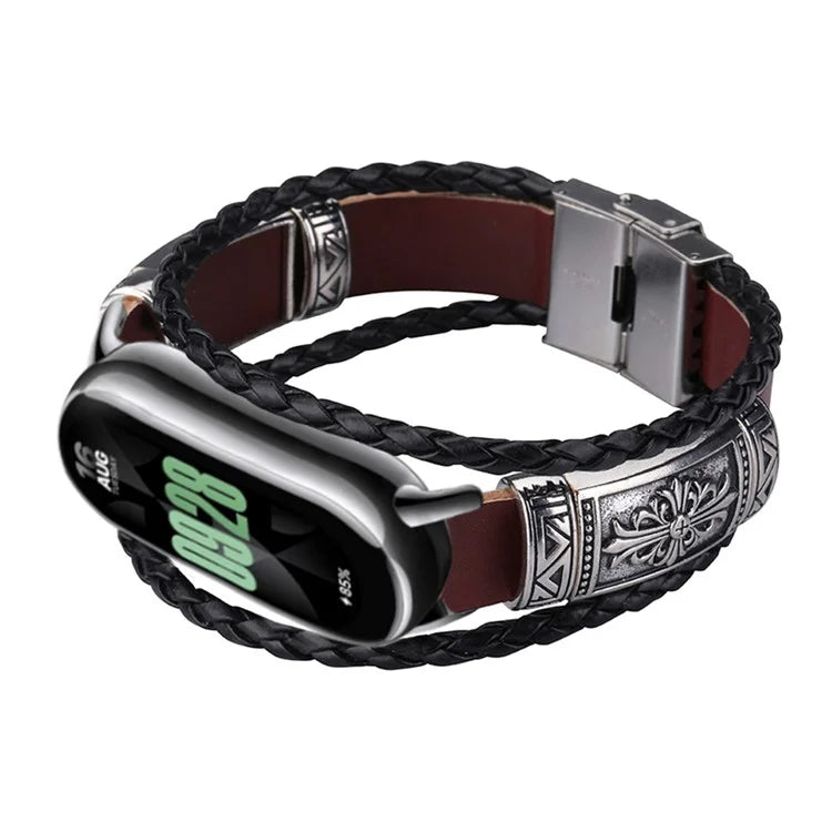For Xiaomi Smart Band 8 / Band 8 NFC Watch Bands Retro DIY Bracelet with Connector